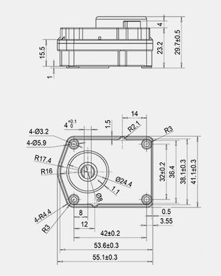 5VDC Zone Valve Motor 1/2" IP67 Motorized Control Valve Actuator